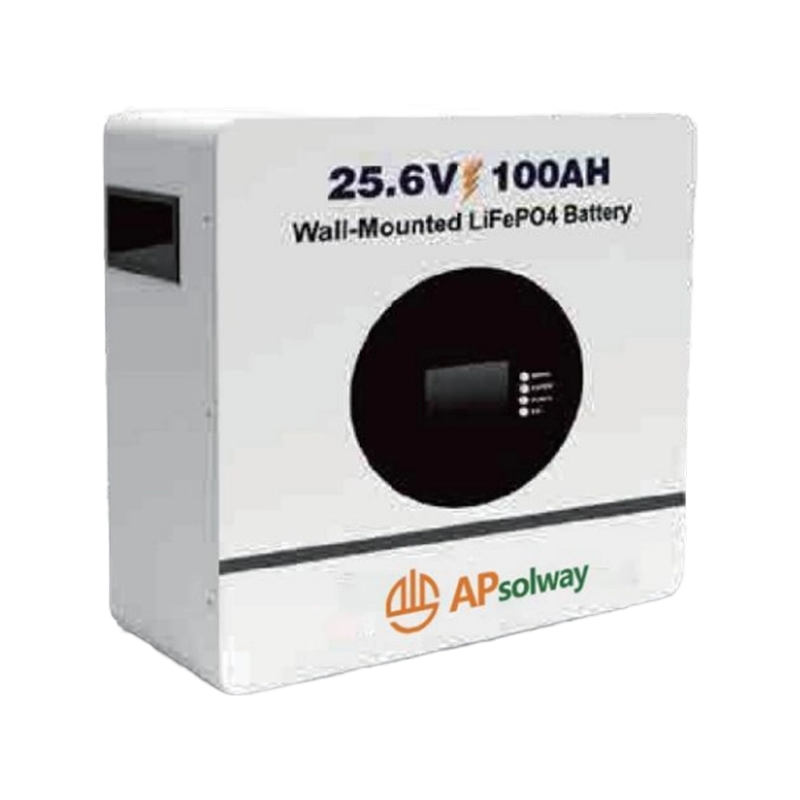 بطارية LiFePO₄ ذكية مثبتة على الحائط 25.6V 100Ah